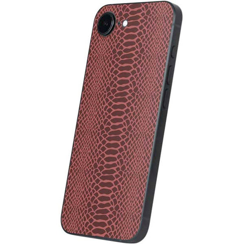 Marsala Snake Skin iPhone 16e Skin