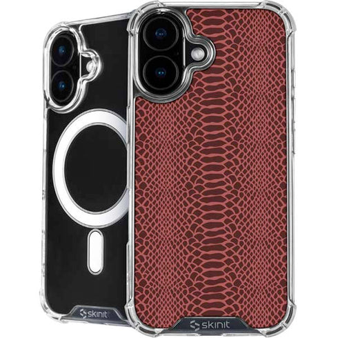 Marsala Snake Skin iPhone 17 MagSafe Case