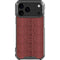 Marsala Snake Skin iPhone 18 Pro Max Clear Case