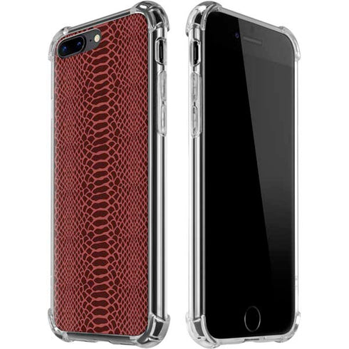 Marsala Snake Skin iPhone Cases
