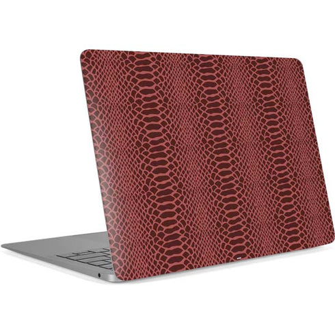 Marsala Snake Skin Apple MacBook Air Skin