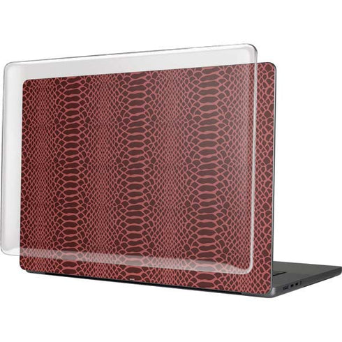 Marsala Snake Skin MacBook Cases