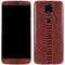 Marsala Snake Skin Moto E5 Plus Skin