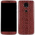 Marsala Snake Skin Moto E5 Plus Skin