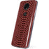 Marsala Snake Skin Moto E5 Plus Skin