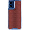 Marsala Snake Skin Moto G 5G (2024) Clear Case