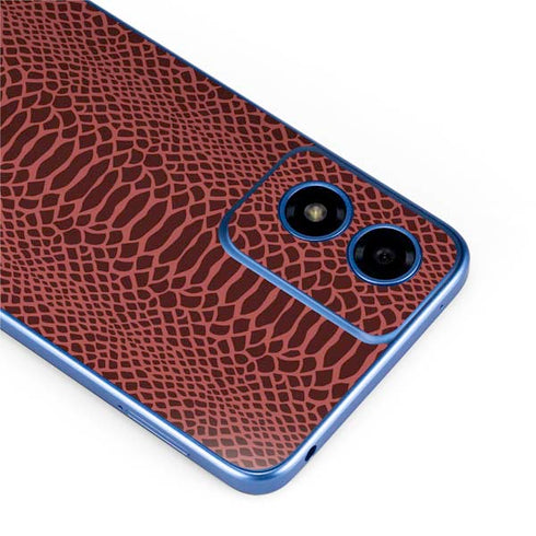 Marsala Snake Skin Moto G Play 4G (2024) Skin