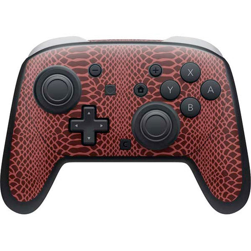 Marsala Snake Skin Nintendo Skins