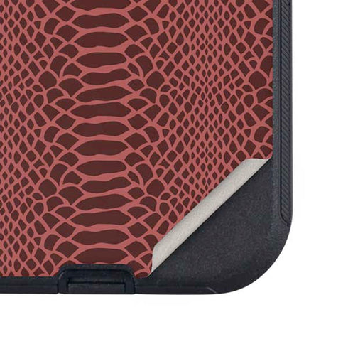 Marsala Snake Skin Otterbox Defender iPhone Skin