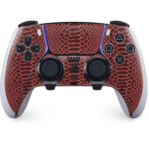 Marsala Snake Skin PlayStation PS5 Skins