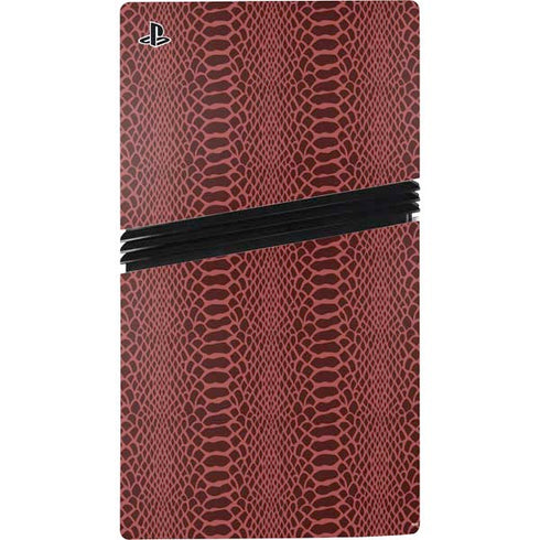 Marsala Snake Skin PS5 Pro Bundle Skin