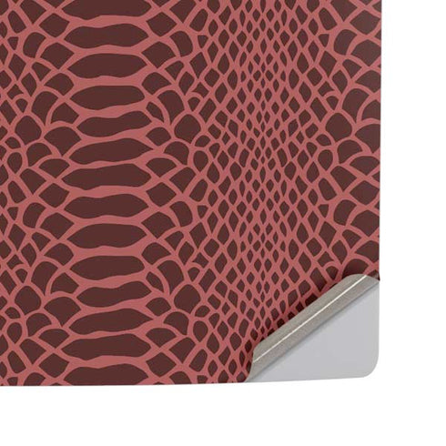 Marsala Snake Skin PS5 Pro Disk Console Skin