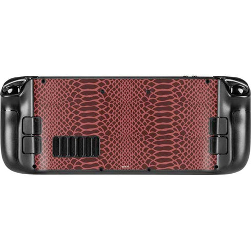 Marsala Snake Skin Steam Deck Handheld Gaming Computer Skin
