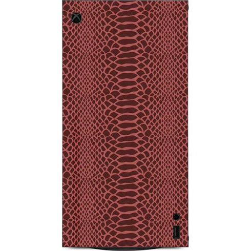 Marsala Snake Skin XBox Series X Digital Edition Console Skin
