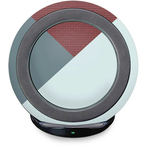 Marsala Triangle Shapes Fast Charge Wireless Charging Stand Skin
