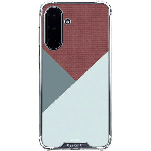 Marsala Triangle Shapes Galaxy A36 5G Clear Case