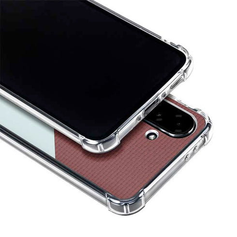 Marsala Triangle Shapes Galaxy A36 5G Clear Case