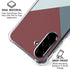 Marsala Triangle Shapes Galaxy A36 5G Clear Case