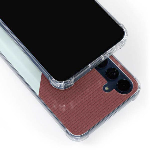 Marsala Triangle Shapes Galaxy A55 5G Clear Case