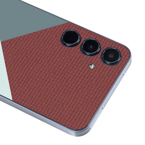 Marsala Triangle Shapes Galaxy A55 5G Skin