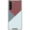 Marsala Triangle Shapes Galaxy S24 FE Clear Case