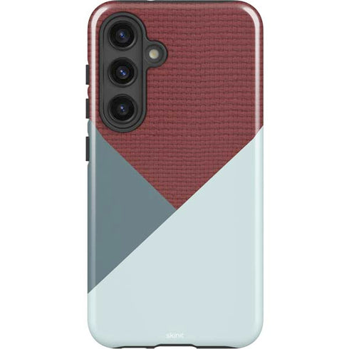 Marsala Triangle Shapes Galaxy S25 Impact Case