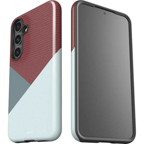 Marsala Triangle Shapes Galaxy S25 Impact Case