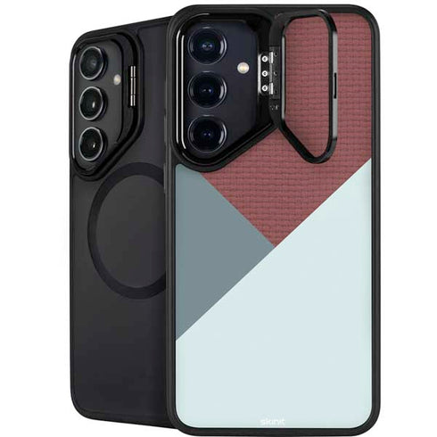 Marsala Triangle Shapes Galaxy S25 Kickstand Case