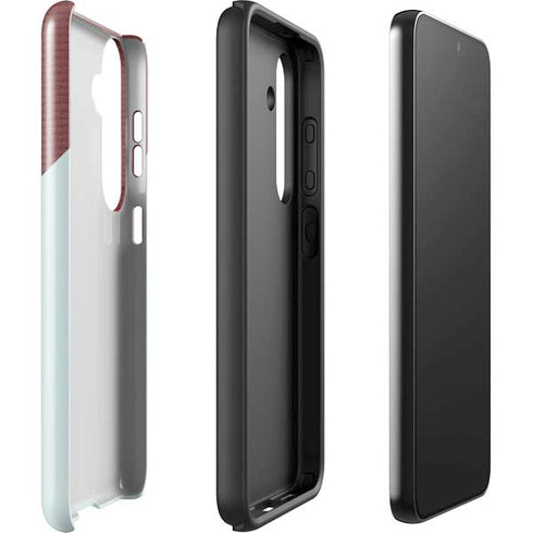 Marsala Triangle Shapes Galaxy S25 Plus Impact Case