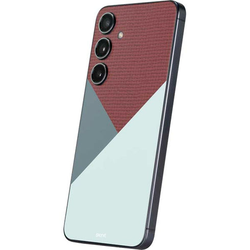 Marsala Triangle Shapes Galaxy S25 Plus Skin