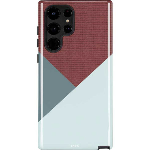 Marsala Triangle Shapes Galaxy S25 Ultra Impact Case