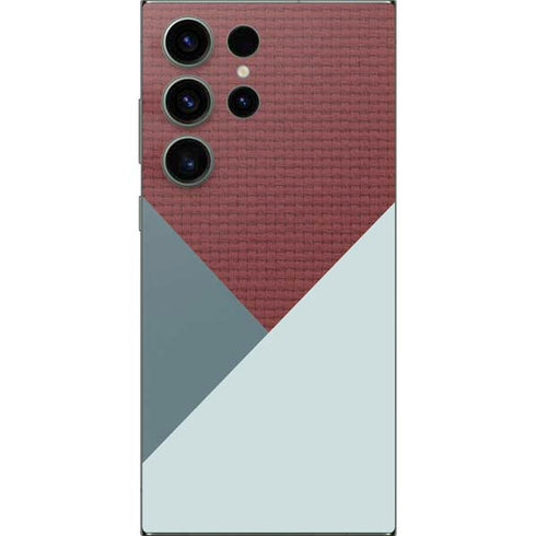 Marsala Triangle Shapes Galaxy S24 Ultra Skin