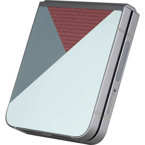 Marsala Triangle Shapes Galaxy Z Flip6 Skin