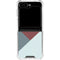Marsala Triangle Shapes Galaxy Z Flip6 Clear Case