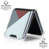 Marsala Triangle Shapes Galaxy Z Flip6 Clear Case