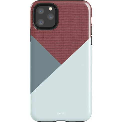 Marsala Triangle Shapes iPhone Cases