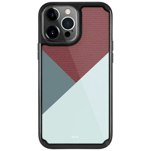 Marsala Triangle Shapes iPhone Cases