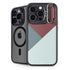 Marsala Triangle Shapes iPhone 14 Pro Max Kickstand Case