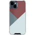 Marsala Triangle Shapes iPhone 15 Clear Case