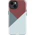 Marsala Triangle Shapes iPhone 15 Impact Case