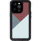 Marsala Triangle Shapes iPhone 15 Pro Waterproof Case