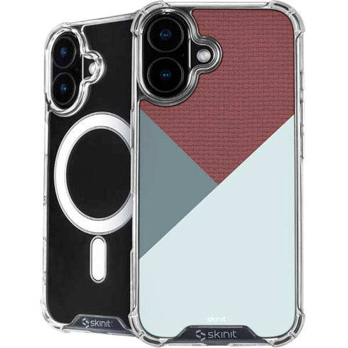 Marsala Triangle Shapes iPhone 16 MagSafe Case