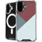 Marsala Triangle Shapes iPhone 16 MagSafe Case