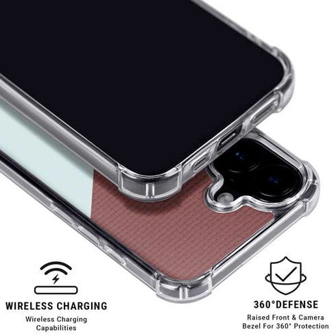 Marsala Triangle Shapes iPhone 16 MagSafe Case