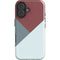 Marsala Triangle Shapes iPhone 16 Plus Impact Case