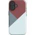 Marsala Triangle Shapes iPhone 16 Plus Impact Case