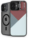 Marsala Triangle Shapes iPhone 16 Plus Kickstand Case