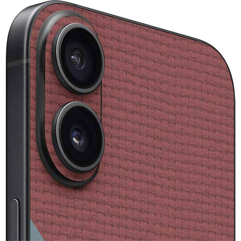 Marsala Triangle Shapes iPhone 16 Plus Skin