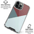 Marsala Triangle Shapes iPhone 16 Pro Clear Case