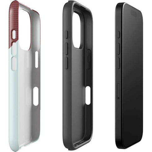 Marsala Triangle Shapes iPhone 16 Pro Impact Case